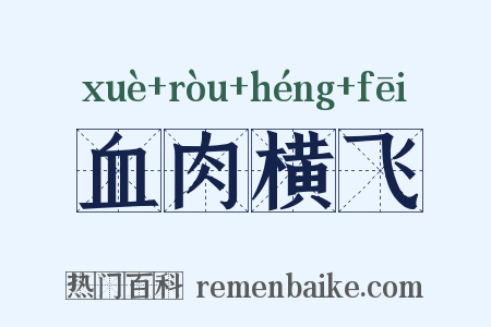 血肉横飞是什么意思的图片